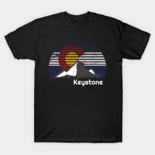 Keystone Colorado X Co Flag Mountain T-Shirt